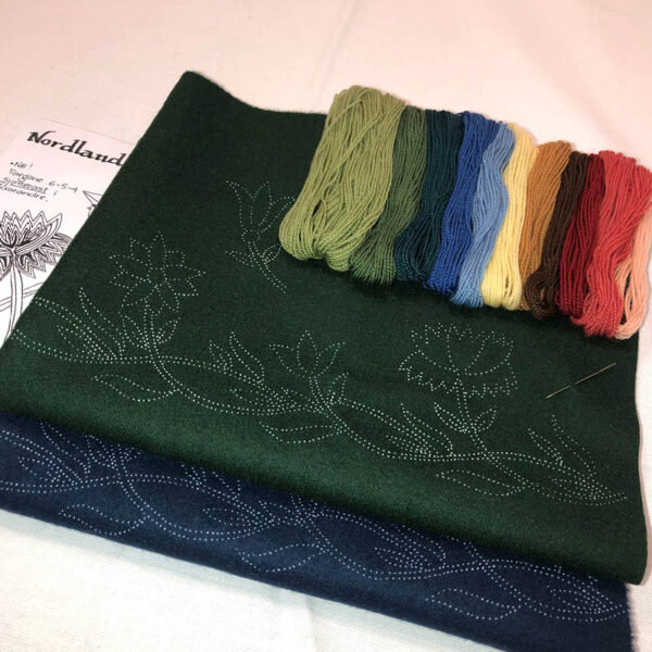 Materialpakke Nordlandsbunad prøvelapp