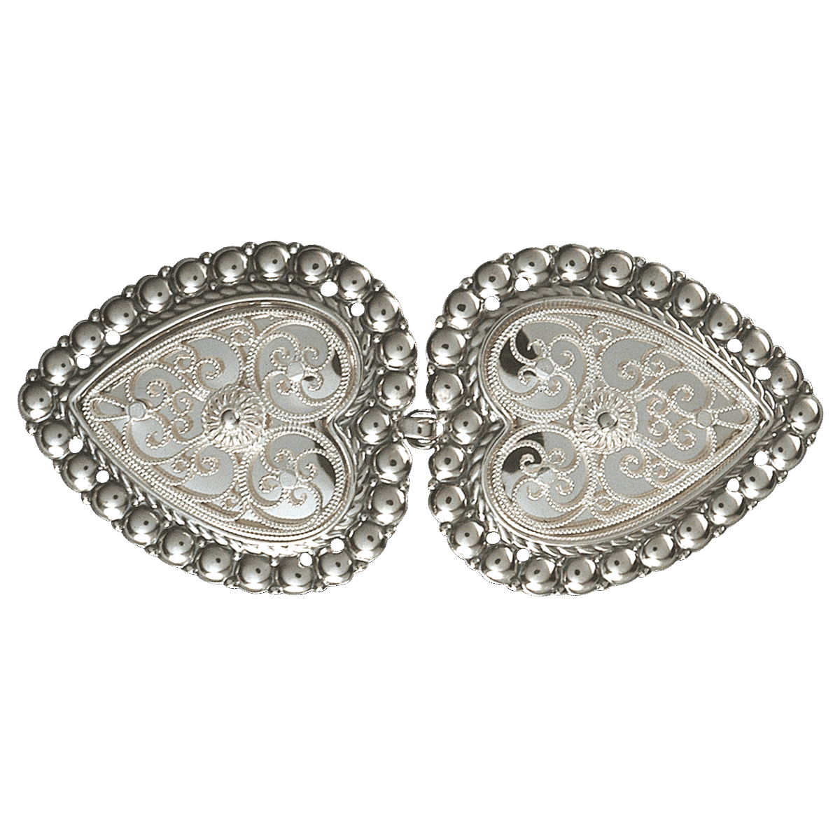 Beltespenne til skinnlist med kruser, oksidert/kvit - Bilde 1