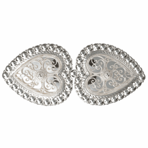 Beltespenne med kruser og syhol, kvit