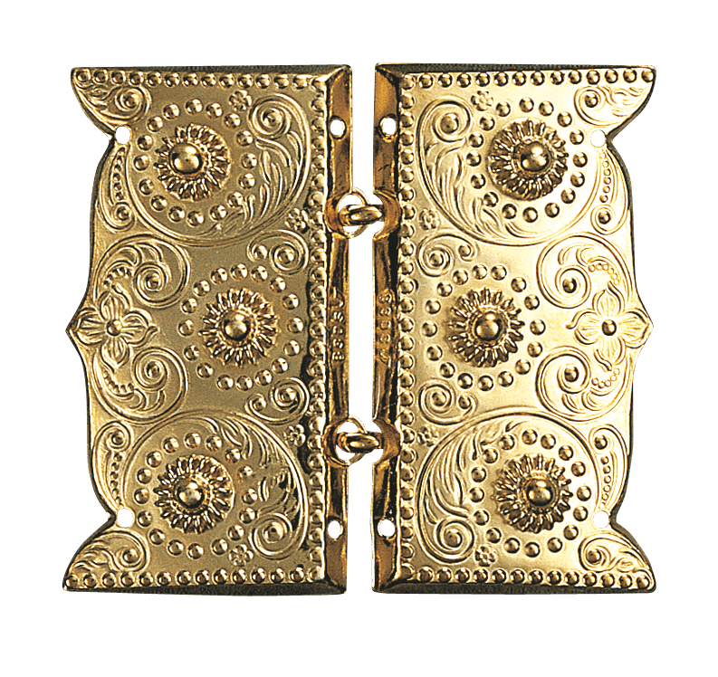 Beltespenne med kruser og syhol, forgylt - Bilde 1