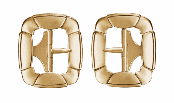 Spenne kne-/vest med stick, messing