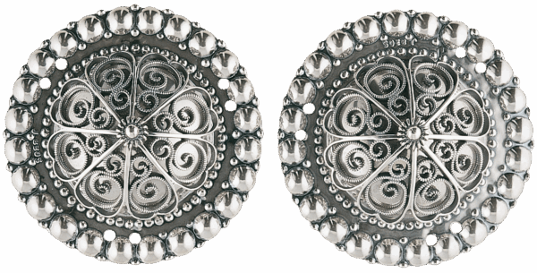 Borer 47 mm med kruser, oksidert