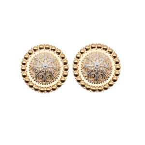 Borer 40 mm med kruser til skinnlist, forgylt/kvit