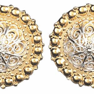 Borenåler 31 mm med kruser, forgylt/kvit