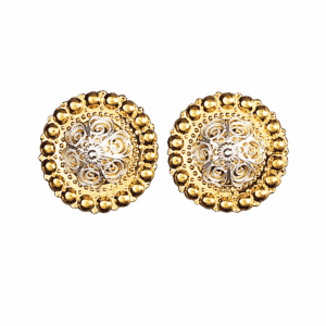 Borenåler 25 mm med kruser, forgylt/kvit