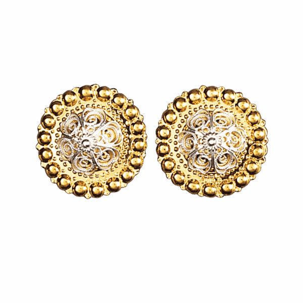 Borenåler 25 mm med kruser, forgylt/kvit