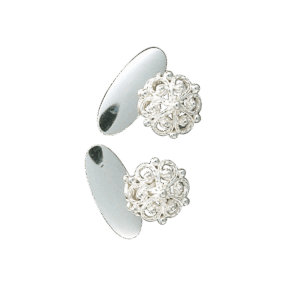 Mansjettknappar, kvit