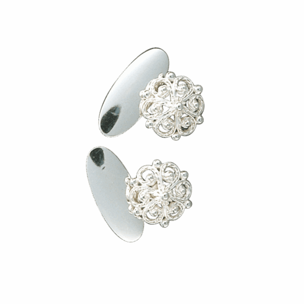 Mansjettknappar, kvit