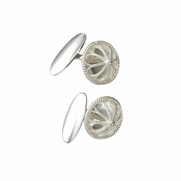 Mansjettknappar, kvit