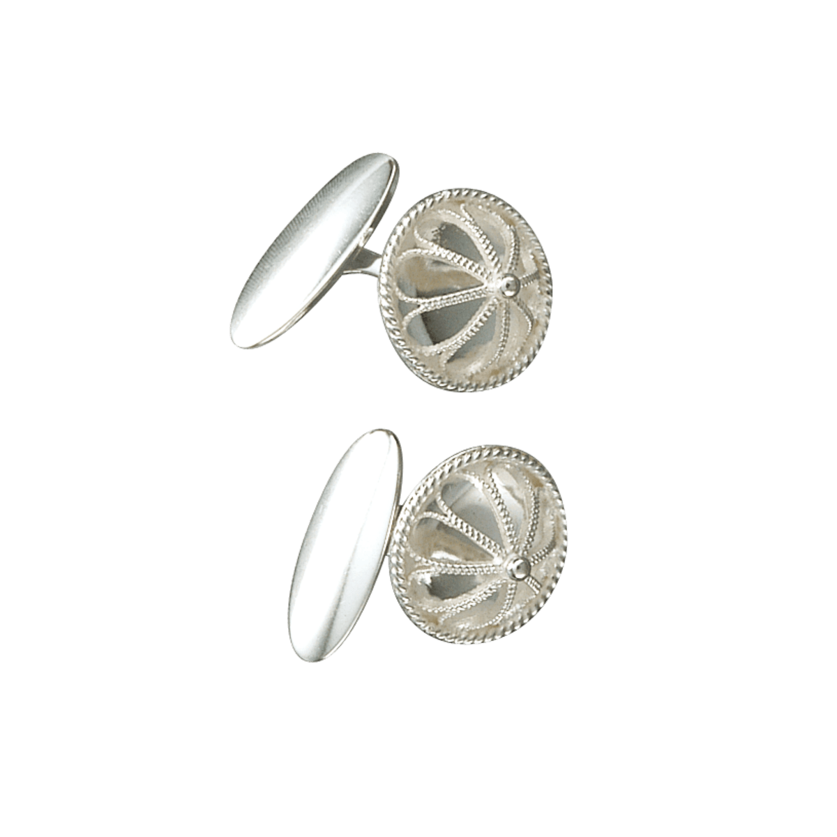 Mansjettknappar, kvit - Bilde 1