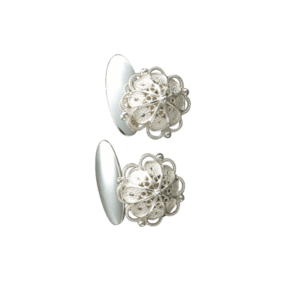 Mansjettknappar, kvit