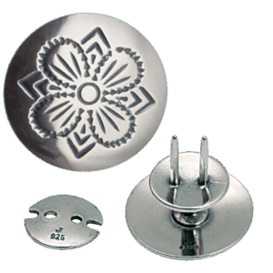 Knapp 19 mm til kniv, oksidert