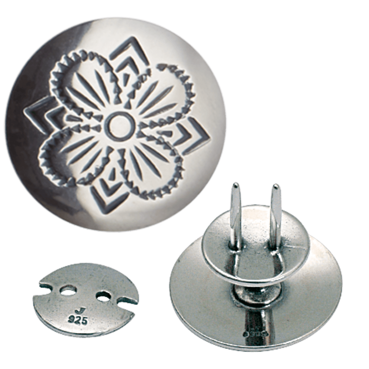 Knapp 19 mm til kniv, oksidert - Bilde 1