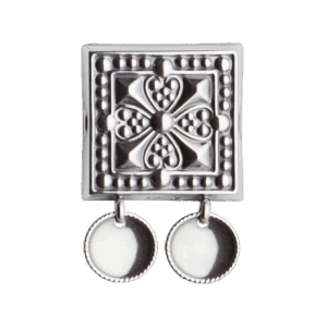 Beltestøl med trådkantlauv, oksidert