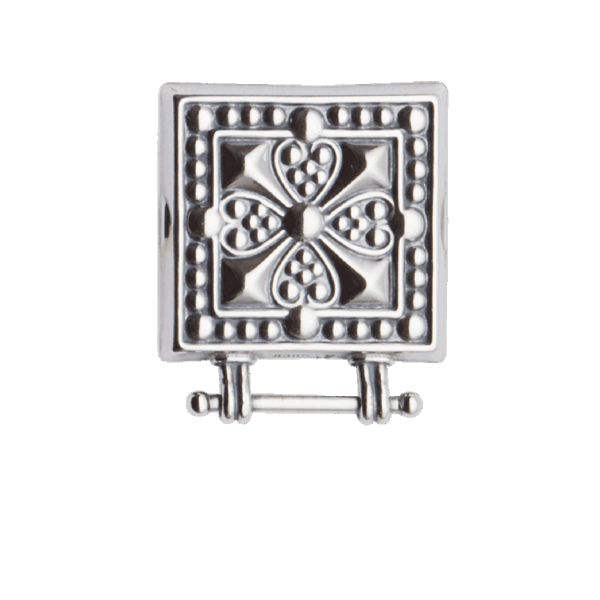 Veskestøl med kort hempe, oksidert