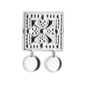 Beltestøl med trådkantlauv, kvit