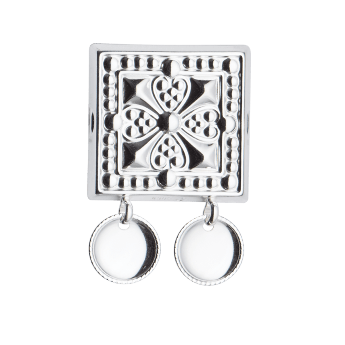 Beltestøl med trådkantlauv, kvit - Bilde 1