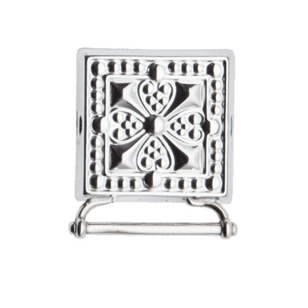 Veskestøl med lang hempe, kvit