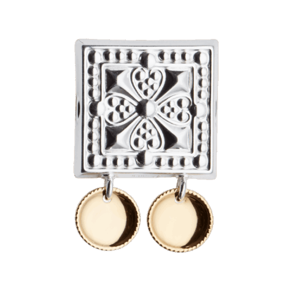 Beltestøl med forgylte lauv, kvit