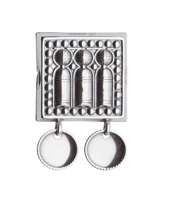 Beltestøl med trådkantlauv, oksidert