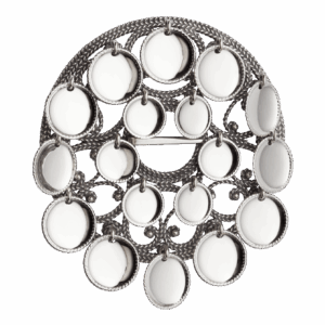 Sølje med trådkantlauv, oksidert