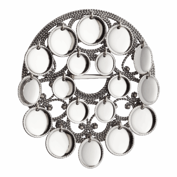 Sølje med trådkantlauv, oksidert