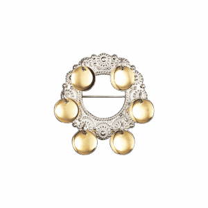 Sølje, kvit/forgylt