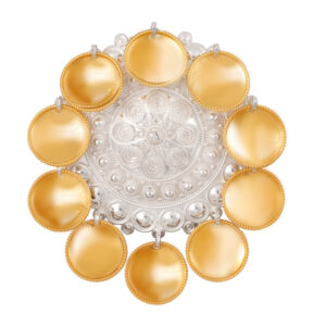 Løvsølje med rose 1213