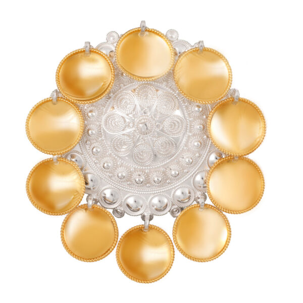 Løvsølje med rose 1213