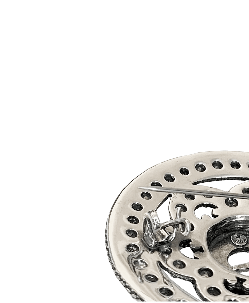 Slangesølje Telemark med lauv, oksidert - Bilde 2