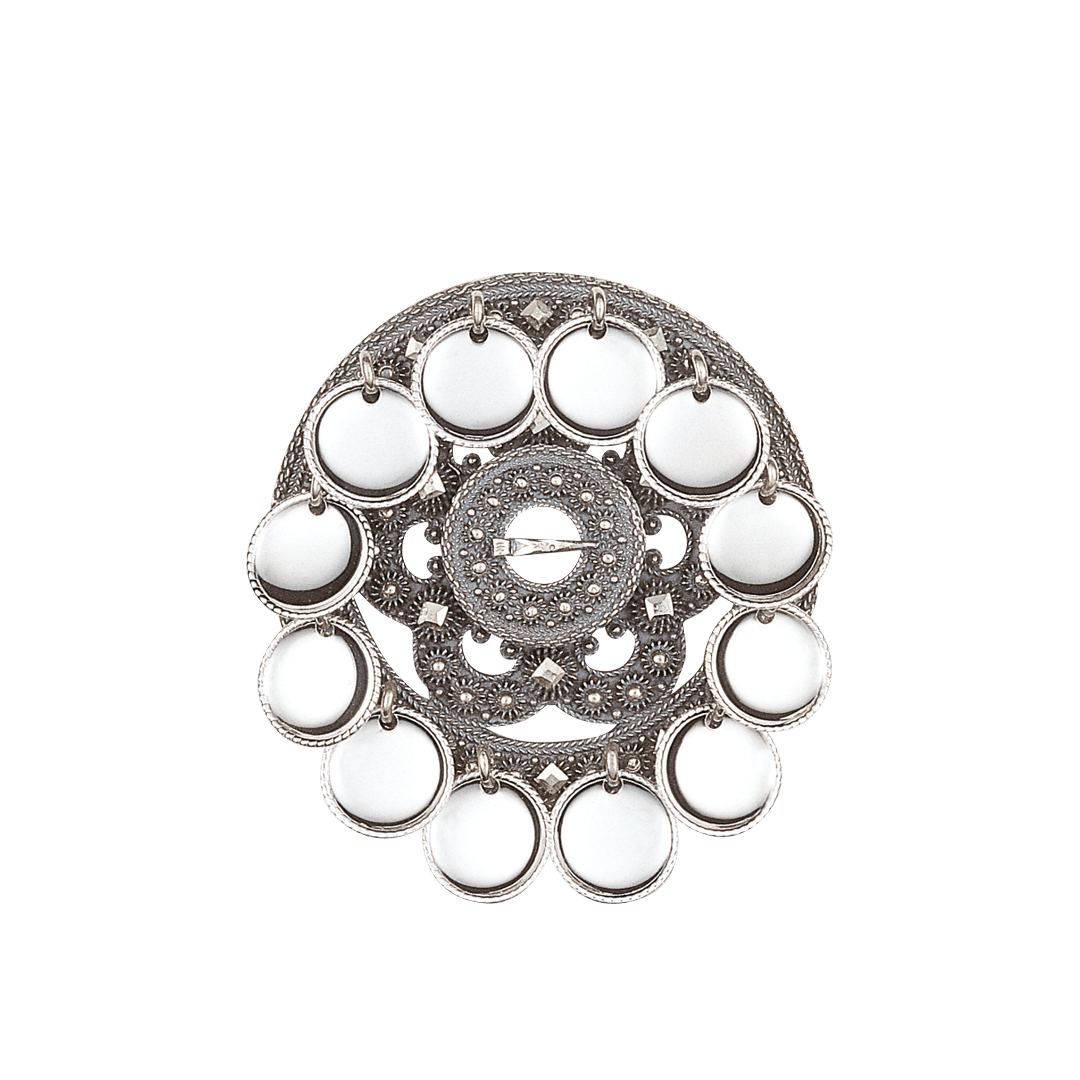 Slangesølje Telemark med lauv, oksidert - Bilde 1