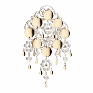 Sølje Nordland, kvit/forgylt