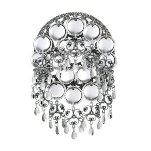 Sølje med 16 mm trådkantlauv, oksidert