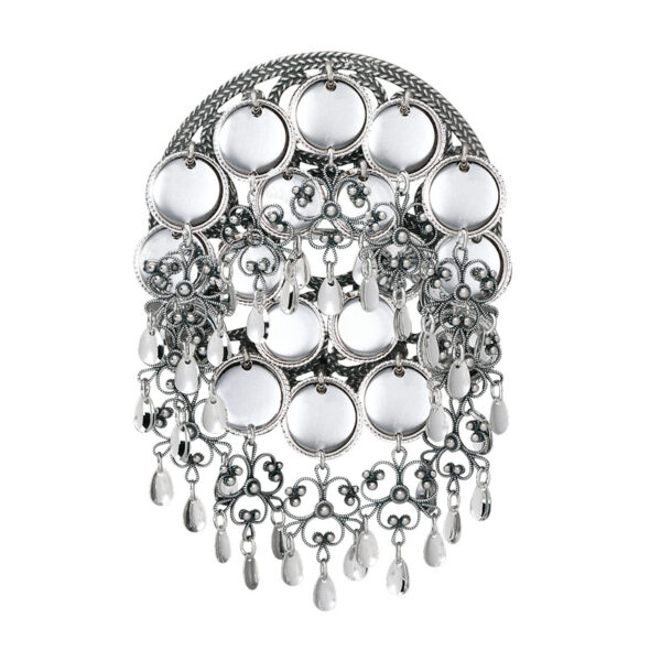 Sølje med 16 mm trådkantlauv, oksidert