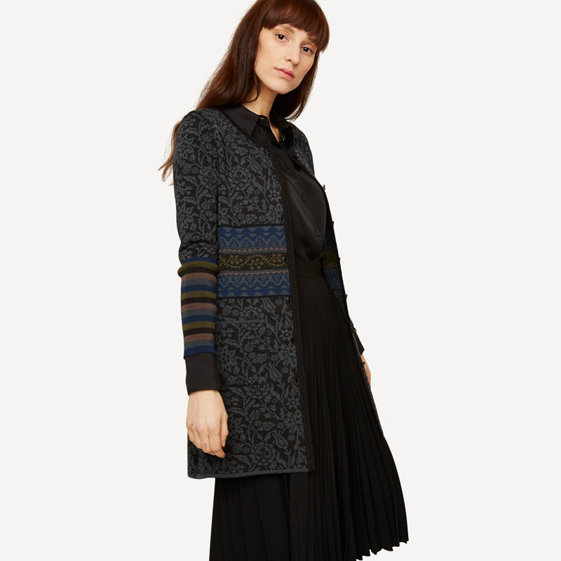 Silkevei cardigan sort - Bilde 1