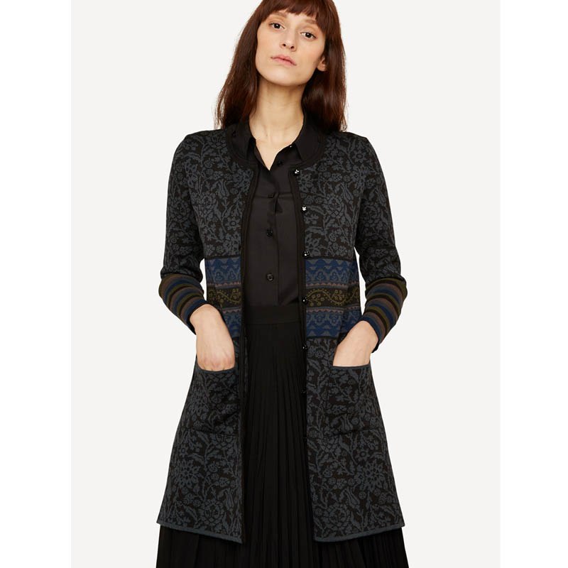 Silkevei cardigan sort - Bilde 3