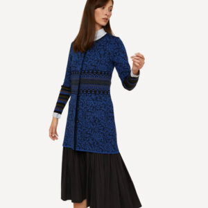 Silkevei lang cardigan blå - Bilde 2