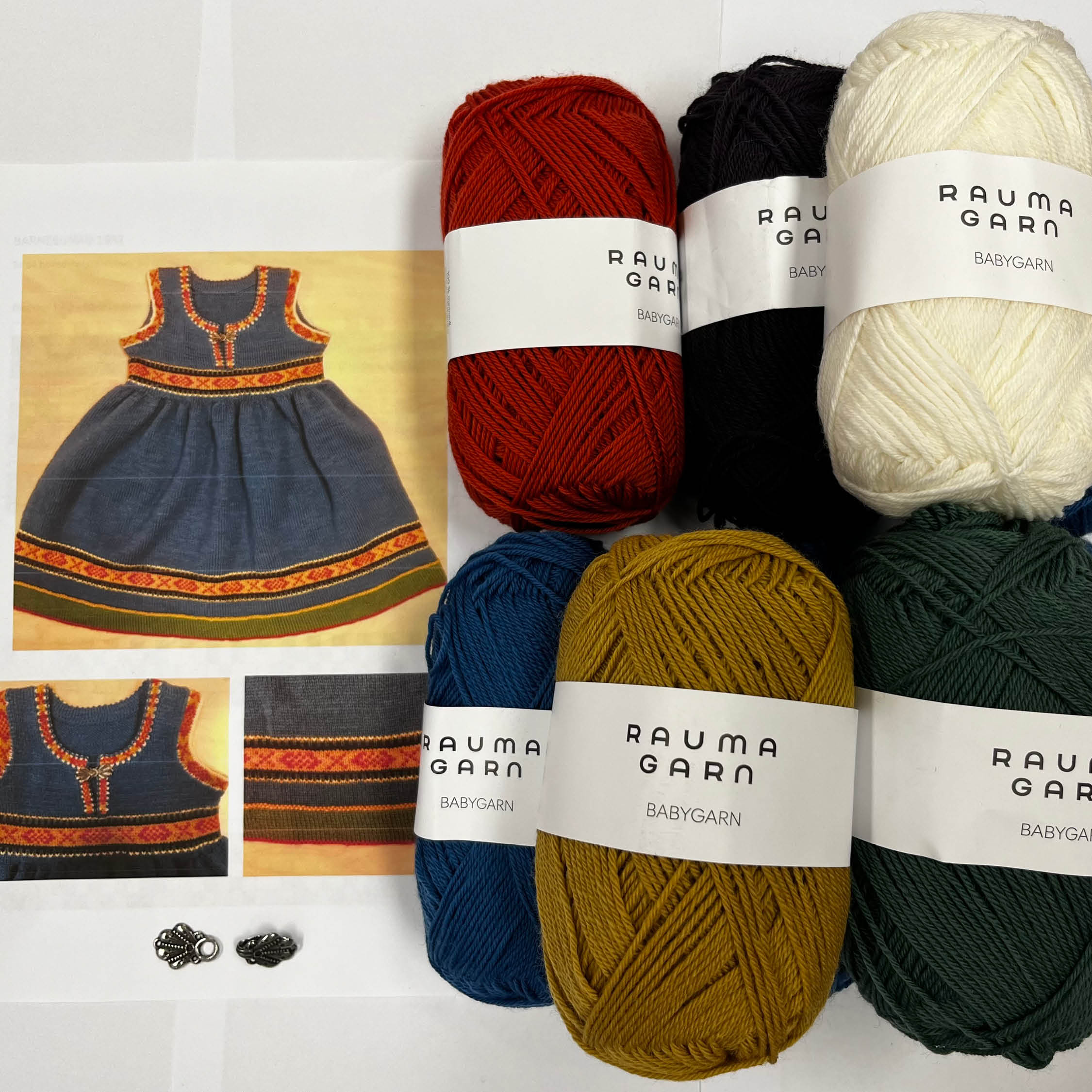 STRIKKEPAKKE BUNADSKJOLE, VESTFOLD 1932, baby - Bilde 3