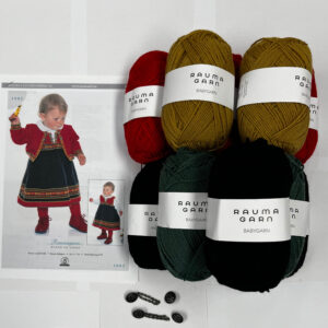 STRIKKEPAKKE BUNADSKJOLE OG JAKKE, VESTFOLD 1956 - Bilde 4