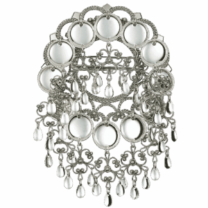 Sølje med 16 mm trådkantlauv, oksidert