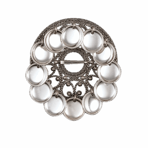 Sølje med trådkantlauv, oksidert