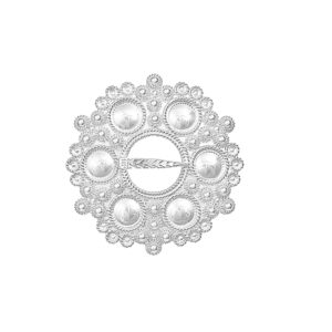 Halsring m/blanke knopper 2171