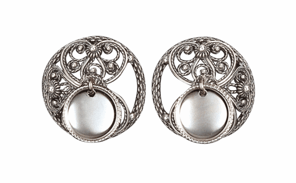 Maljer Telemark filigran med lauv, oksidert