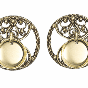 Maljer Telemark filigran med lauv, gamalforgylt