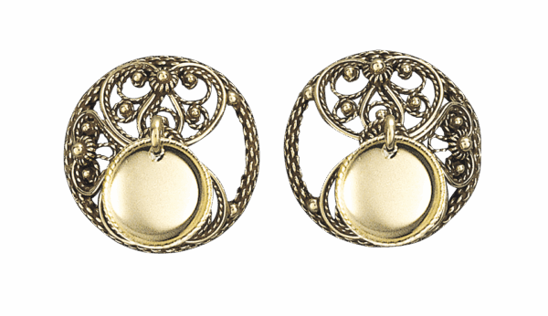 Maljer Telemark filigran med lauv, gamalforgylt