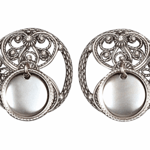 Maljer Telemark små filigran med lauv, oksidert