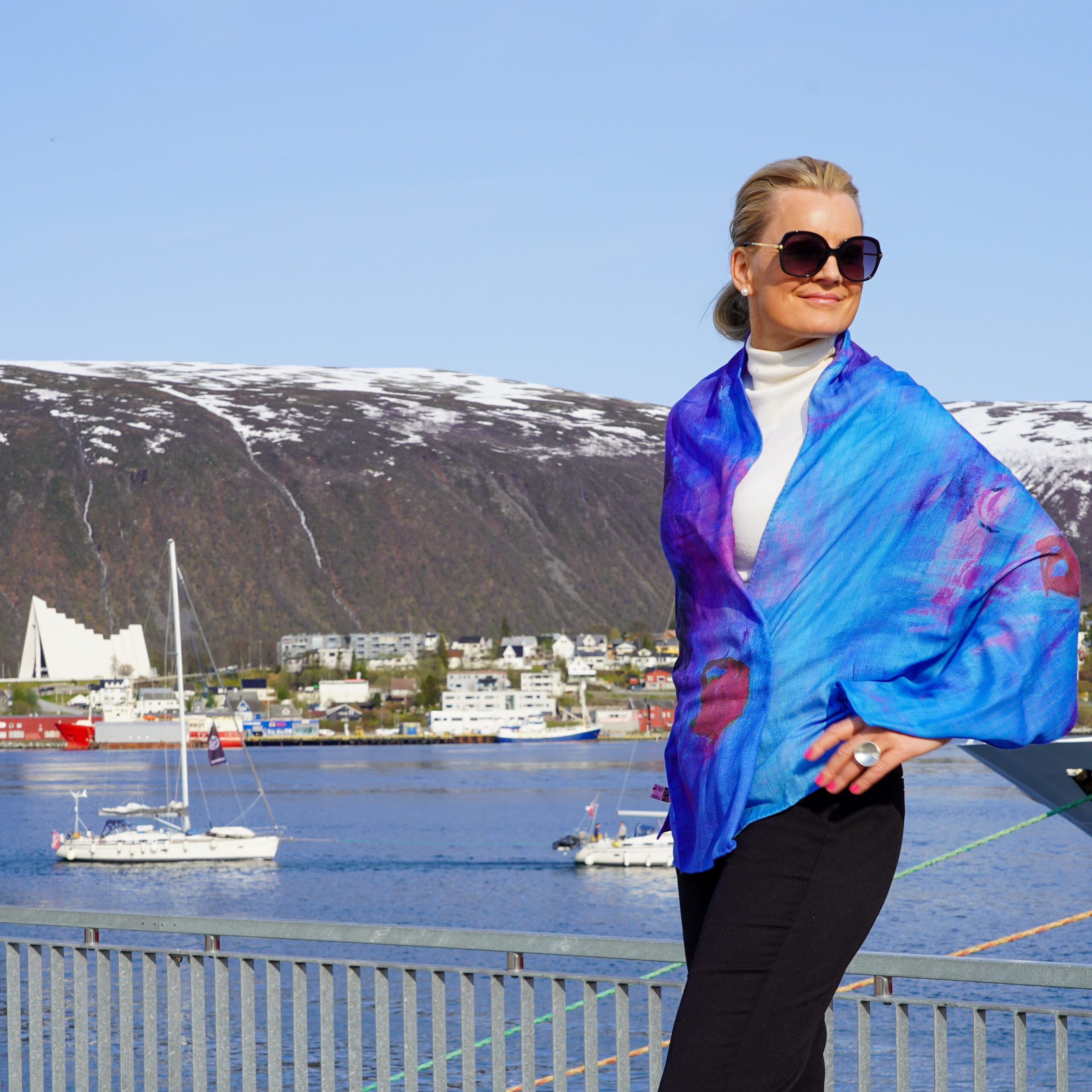 Skjerf Blurres lines - Bilde 1