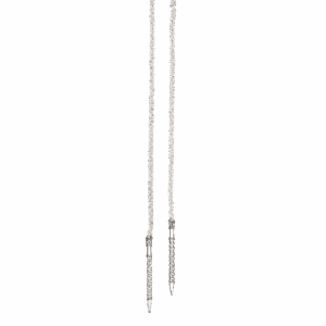 Kjede 1 m med spyd, kvit