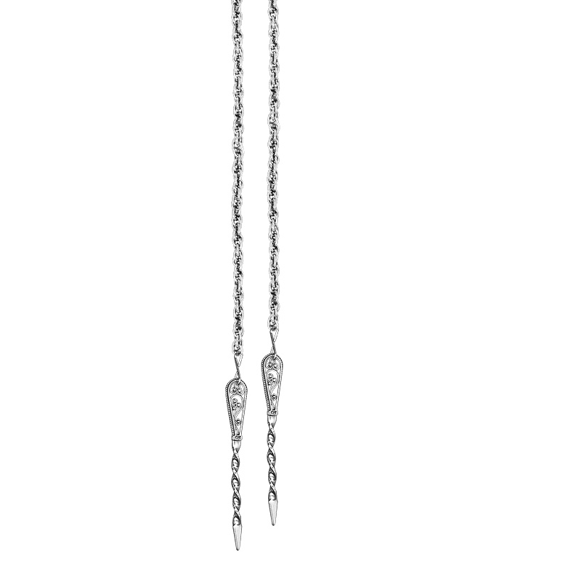 Cordelkjede Sogn 1 m med spyd 301100, oksidert - Bilde 1