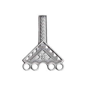 Veskekrok sølv, oksidert